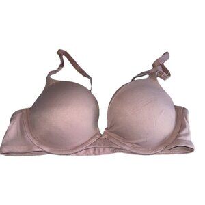Joyspun Womens Underwire T Shirt Bra 34B Light Pink Back Closure